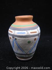 MaxSold Auction: Old Signed Small Southwest Indigenous Hand Painted Vase - Esquimalt (British Columbia, Canada) SELLER MANAGED Downsizing Online Auction - Yarrow Place