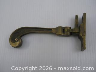 MaxSold Auction: Old Solid Brass Casement Window Fastener Latch Monkey Tail Design - Esquimalt (British Columbia, Canada) SELLER MANAGED Downsizing Online Auction - Yarrow Place