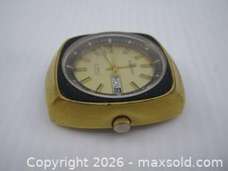 MaxSold Auction: Old Working Waltham 25 Jewel Incabloc Watch Day & Date  - Esquimalt (British Columbia, Canada) SELLER MANAGED Downsizing Online Auction - Yarrow Place