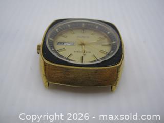 MaxSold Auction: Old Working Waltham 25 Jewel Incabloc Watch Day & Date  - Esquimalt (British Columbia, Canada) SELLER MANAGED Downsizing Online Auction - Yarrow Place