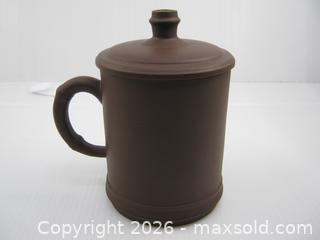 MaxSold Auction: Old Yixing Zisha Clay Lidded Tea Cup w/ Chinese Characters - Esquimalt (British Columbia, Canada) SELLER MANAGED Downsizing Online Auction - Yarrow Place