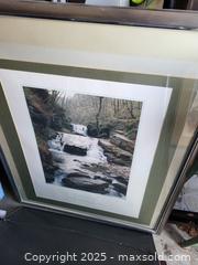 MaxSold Auction: Framed Photographic Print — Exmoor National Park (River/Waterfall) - Kingston (Ontario, Canada) SELLER MANAGED Downsizing Online Auction - Development Drive (STORAGE)