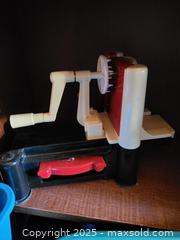 MaxSold Auction: Hand-Crank Apple Peeler, Corer & Slicer — Countertop Spiralizer - Kingston (Ontario, Canada) SELLER MANAGED Downsizing Online Auction - Development Drive (STORAGE)
