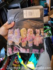 MaxSold Auction: THOMBASE Kids Graphic T-Shirt Size 160 Black Multicolor Characters - Kingston (Ontario, Canada) SELLER MANAGED Downsizing Online Auction - Development Drive (STORAGE)