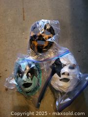MaxSold Auction: Three Adult-Sized Decorative Masks - Kingston (Ontario, Canada) SELLER MANAGED Downsizing Online Auction - Development Drive (STORAGE)