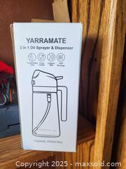 MaxSold Auction: YARRAMATE 2-in-1 Oil Sprayer &#38; Dispenser 470 ml - Kingston (Ontario, Canada) SELLER MANAGED Downsizing Online Auction - Development Drive (STORAGE)