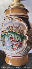 MaxSold Auction: Ceramic Beer Stein with Pewter Lid, Alpine Village Relief - Bowie (Maryland, USA) SELLER MANAGED Estate Sale Online Auction -  Chantilly Lane