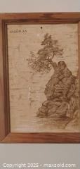 MaxSold Auction: Framed Pyrography Birch Bark Artwork "??????" - Bowie (Maryland, USA) SELLER MANAGED Estate Sale Online Auction -  Chantilly Lane