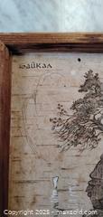 MaxSold Auction: Framed Pyrography Birch Bark Artwork "??????" - Bowie (Maryland, USA) SELLER MANAGED Estate Sale Online Auction -  Chantilly Lane