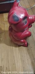 MaxSold Auction: Large Red Ceramic/Plaster Piggy Bank with Coin Slot - Bowie (Maryland, USA) SELLER MANAGED Estate Sale Online Auction -  Chantilly Lane