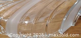 MaxSold Auction: Mikasa Smoked Crystal Leaf-Shaped Centerpiece Bowl - Bowie (Maryland, USA) SELLER MANAGED Estate Sale Online Auction -  Chantilly Lane