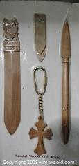 MaxSold Auction: Sandalwood multi-piece gift set with cross keychain and pen - Bowie (Maryland, USA) SELLER MANAGED Estate Sale Online Auction -  Chantilly Lane