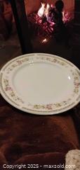 MaxSold Auction: Set of 8 Floral Border Porcelain Dinner Plates, 10–11in - Bowie (Maryland, USA) SELLER MANAGED Estate Sale Online Auction -  Chantilly Lane