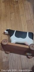 MaxSold Auction: Solid Wood Pull/Push Toy Cow on Wheeled Base - Bowie (Maryland, USA) SELLER MANAGED Estate Sale Online Auction -  Chantilly Lane