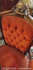 MaxSold Auction: Victorian Rococo Revival Carved Hardwood Upholstered Armchair - Bowie (Maryland, USA) SELLER MANAGED Estate Sale Online Auction -  Chantilly Lane
