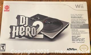 MaxSold Auction: DJ Hero 2 Turntable Controller &#38; Game (Nintendo Wii) - Cobourg (Ontario, Canada) SELLER MANAGED Reseller Online Auction - Spragge Crescent