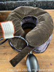 MaxSold Auction: Inflatable Cervical Neck Traction Collar / Travel Pillow, Brown - Cobourg (Ontario, Canada) SELLER MANAGED Reseller Online Auction - Spragge Crescent