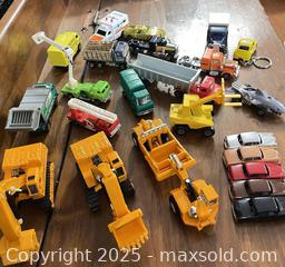 MaxSold Auction: Lot of 23 Die-Cast Toy Cars, Trucks & Construction Vehicles - Cobourg (Ontario, Canada) SELLER MANAGED Reseller Online Auction - Spragge Crescent