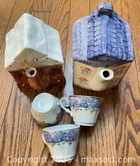 MaxSold Auction: Lot of 5 Ceramic/Porcelain Teapots & Small Teacups - Cobourg (Ontario, Canada) SELLER MANAGED Reseller Online Auction - Spragge Crescent