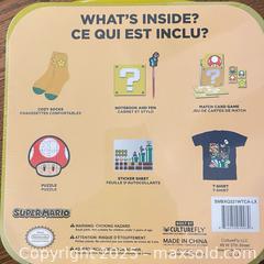MaxSold Auction: Nintendo CultureFly Super Mario Question Block Gift/Lunchbox Set - Cobourg (Ontario, Canada) SELLER MANAGED Reseller Online Auction - Spragge Crescent