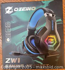 MaxSold Auction: OZEINO ZW1 Gaming Headset USB Over-Ear with RGB Lighting - Cobourg (Ontario, Canada) SELLER MANAGED Reseller Online Auction - Spragge Crescent
