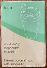 MaxSold Auction: terra / Hubbell Porcelain Double-Wall Travel Tumbler with Lid - Cobourg (Ontario, Canada) SELLER MANAGED Reseller Online Auction - Spragge Crescent