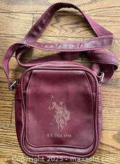 MaxSold Auction: U.S. Polo Assn. Small Burgundy Faux Leather Crossbody Bag - Cobourg (Ontario, Canada) SELLER MANAGED Reseller Online Auction - Spragge Crescent