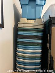 MaxSold Auction: 24 Rubbermaid Hinged Storage Boxes - Langford (British Columbia, Canada) SELLER MANAGED Downsizing Online Auction - Aggregate Court (CONDO)