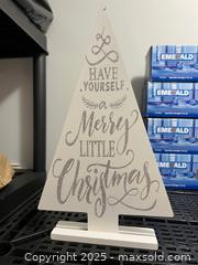 MaxSold Auction: Four 2' lighted Christmas tree stakes and white tree decoration - Langford (British Columbia, Canada) SELLER MANAGED Downsizing Online Auction - Aggregate Court (CONDO)