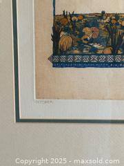 MaxSold Auction: 1980&#39;s Gail Packer (American), Signed &#38; Framed October Etching - San Francisco (California, USA) SELLER MANAGED Estate Sale Online Auction - Kenwood Way