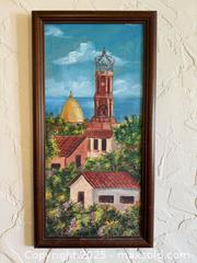 MaxSold Auction: Beautiful Oil Painting of Church of Our Lady Guadalupe - San Francisco (California, USA) SELLER MANAGED Estate Sale Online Auction - Kenwood Way