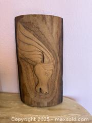 MaxSold Auction: Beautiful Vintage Wood Carved Horse Sculpture Large Piece!  - San Francisco (California, USA) SELLER MANAGED Estate Sale Online Auction - Kenwood Way