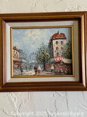 MaxSold Auction: Caroline Burnett Parisienne Street Scene Painting Oil on Canvas - San Francisco (California, USA) SELLER MANAGED Estate Sale Online Auction - Kenwood Way