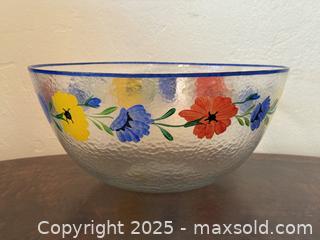 MaxSold Auction: Dansk Tuscany Flowers Salad Bowl. Large, Deep Bowl.  - San Francisco (California, USA) SELLER MANAGED Estate Sale Online Auction - Kenwood Way