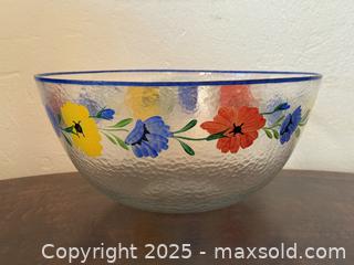 MaxSold Auction: Dansk Tuscany Flowers Salad Bowl. Large, Deep Bowl.  - San Francisco (California, USA) SELLER MANAGED Estate Sale Online Auction - Kenwood Way