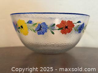 MaxSold Auction: Dansk Tuscany Flowers Salad Bowl. Large, Deep Bowl.  - San Francisco (California, USA) SELLER MANAGED Estate Sale Online Auction - Kenwood Way