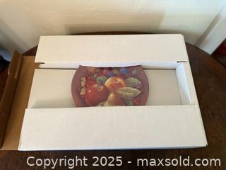 MaxSold Auction: French Home Porcelain De Limoges salad/dessert Plates. Still Life Fruit Pattern.  - San Francisco (California, USA) SELLER MANAGED Estate Sale Online Auction - Kenwood Way