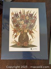 MaxSold Auction: Large Handmade Pressed Dried Real Flower Framed Collage - Floral Bouquet - San Francisco (California, USA) SELLER MANAGED Estate Sale Online Auction - Kenwood Way
