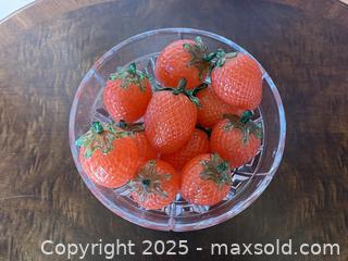 MaxSold Auction: Large Vintage Murano Glass Strawberry Sculptures  - San Francisco (California, USA) SELLER MANAGED Estate Sale Online Auction - Kenwood Way