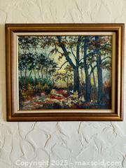 MaxSold Auction: Original Oil Painting of Forest by Alicia Pinto - San Francisco (California, USA) SELLER MANAGED Estate Sale Online Auction - Kenwood Way