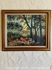 MaxSold Auction: Original Oil Painting of Forest by Alicia Pinto - San Francisco (California, USA) SELLER MANAGED Estate Sale Online Auction - Kenwood Way