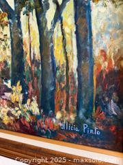 MaxSold Auction: Original Oil Painting of Forest by Alicia Pinto - San Francisco (California, USA) SELLER MANAGED Estate Sale Online Auction - Kenwood Way