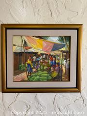 MaxSold Auction: Original Oil Painting of Fruit Market “Mercado” San Salvador Signed - San Francisco (California, USA) SELLER MANAGED Estate Sale Online Auction - Kenwood Way