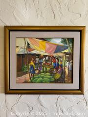 MaxSold Auction: Original Oil Painting of Fruit Market “Mercado” San Salvador Signed - San Francisco (California, USA) SELLER MANAGED Estate Sale Online Auction - Kenwood Way