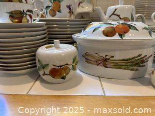 MaxSold Auction: RARE Vintage Royal Worcester Fine Porcelain Evesham Dishware: Teapots, Salt &#38; Pepper Shakers, Plates, Cups, &#38; More! - San Francisco (California, USA) SELLER MANAGED Estate Sale Online Auction - Kenwood Way