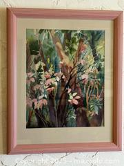 MaxSold Auction: Signed Original Water Color Wall Art of Flowers and Greenery  - San Francisco (California, USA) SELLER MANAGED Estate Sale Online Auction - Kenwood Way