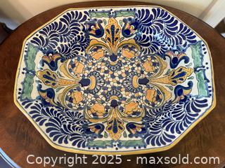 MaxSold Auction: URIARTE Talavera Pottery Sevilla Pattern Serving Bowl Dish - San Francisco (California, USA) SELLER MANAGED Estate Sale Online Auction - Kenwood Way