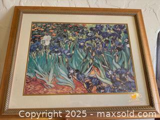 MaxSold Auction: Vincent Van Gogh Print : Iris - San Francisco (California, USA) SELLER MANAGED Estate Sale Online Auction - Kenwood Way