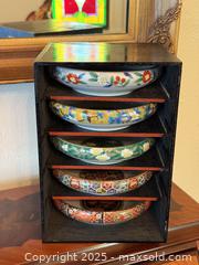 MaxSold Auction: Vintage Aritaware Azan Kiln Stacking Bowls In Organizer  - San Francisco (California, USA) SELLER MANAGED Estate Sale Online Auction - Kenwood Way