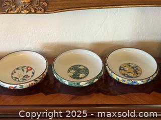 MaxSold Auction: Vintage Aritaware Azan Kiln Stacking Bowls In Organizer  - San Francisco (California, USA) SELLER MANAGED Estate Sale Online Auction - Kenwood Way